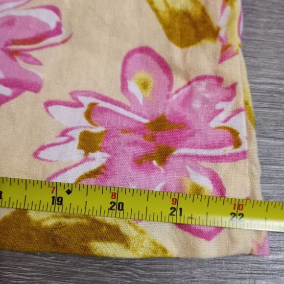 Chadwick's of Boston Floral Midi Dress Yellow/ Pink Size 12 - Picture 12 of 12